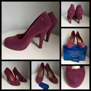 Vivienne Westwood heels, maple/pink/plum, size 9